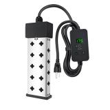 Immersion Water Heater 1800W, Portable Submersible, Real Time Temp Display, Thermostat Temp Control, Dry Burn Protection, Heating for Buckets Bathtubs Hot Tubs Above Ground and Inflatable Pools