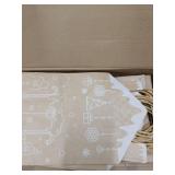 Tenceur 24 Pieces Christmas Paper Gift Bags Gingerbread House Shaped Candy Goodies Xmas Kraft Paper Treat Bags with Handles for Christmas Holiday Party Favors Supplies