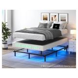 QEROMY 7 Inch Low Profile Box Spring, Sturdy Metal Frame Mattress Foundation, Easy Assembly, Quiet & Noise-Free, Queen Size