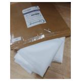 Chyhomenyc White Sheer Curtains 36 inch Length 2 Panels Set, Light Filtering Voile Rod Pocket Short Window Curtians for Bathroom Living Room Farmhouse Small Windows, Each 42Wx36L in, 2PCS, White