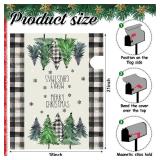 Blosssound Christmas Mailbox Cover Magnetic Standard Size 21 x 19 Inch, Winter Mailbox Cover Xmas Tree Decorative Post Letter Box Decor for Garden Yard Outdoor(Merry)