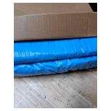 Eooqi Foldable Dog Pool, Portable Pet Bath Tub and Kiddie Swimming Pool, Collapsible Bathtub for Puppies, Small, Medium and Large Dogs, Cats and Kids, 55 x 12 in, Blue