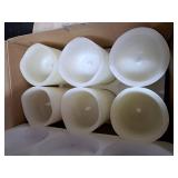 H-BLOSSOM Flameless Candles Battery Operated Real Wax Pillar LED Candles with 10 Key Remote Control Cycling 24 Hours Timer Set of 6 (3\" x 6\" Remote)