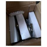 MCEAST 2 Pieces Christmas Stocking Holders Snowman and Christmas Tree Stocking Hooks Mantel Stocking Hangers for Christmas Decoration, Bronze