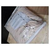 H.VERSAILTEX Velvet Chaise Lounge Cover - High Stretch Chaise Chair Cover for Living Room Soft Slipcovers with Arms - Luxury Velvet Dog Covers, Machine Washable, Ivory