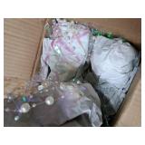 Suncalla 4 Pcs Jellyfish Christmas Tree Ornaments Glass Pearl Jellyfish Hanging Ornaments Coastal Beach Theme Christmas Decor Pendants for Holiday Wedding Party Home Porch Door