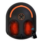 CCHYF Shiatsu Foot Massager, Electric Feet Massage Machine, Deep Kneading Relief for Plantar Fasciitis, Air Compression, 3 Heat Levels, Relax for Home Office Use, for Women Mom Dad Black