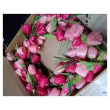 Yawwind Valentines Day Wreaths for Front Door 20 Inch Valentine Door Wreath Valentine