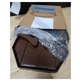 Sofa Arm Clip Table, Armrest Tray Table, Drinks/Remote Control/Snacks Holder â¦ (Platic, Brown)