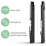 Racewill Universal Racing Seat Bracket with Seat Slider, Side Mounting Bracket Track Assembly Sets Compatible with NRG Sparco and More Aftermarket Seats