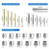 Axelord Screw Extractor Set, 26 Pieces Bolt Extractor Kit & Left Hand Drill Bit Kit, Easy Out Bolt Extractor Set with Hex Adapter for Broken, Damaged, Rusted, Rounded-Off Bolts, Nuts & Screws