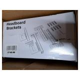 ZUAGCO Headboard Brackets for Metal Bed Frame Adjustable Brackets for Headboard with Footboard Extension Kit Fit Twin Full Queen King 2 Pack Matte Black