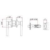 Design House 781831 Scroll Passage Hall and Closet Door Lever Satin Nickel
