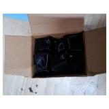 OCONDA 20 Pcs Chair Leg Floor Protectors for Hardwood Floors, Black Rubber Furniture Sliders with Felt, Silicone Furniture Leg Caps Covers (Fit Square Diameter:13/16\" to 1\")