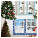 Outus 63ft Winter Bulletin Board Borders Snowflake Borders for Bulletin Board Holiday Classroom Decorations for School Office