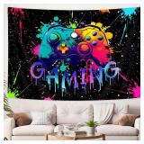 MDUKOIN Gaming Tapestry for Boys Bedroom - Gamer Neon Sign Wall Hanging, Room Decor for Men 60X40in