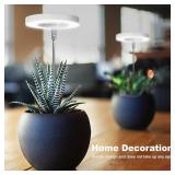 LORDEM Grow Light, Full Spectrum LED Plant Light for Indoor Plants, Height Adjustable Growing Lamp with Auto On/Off Timer 4/8/12H, 4 Dimmable Brightness, Ideal for Small Plants, 2 Packs
