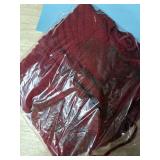 PUKUPIG 36 Inch Red Knitted Christmas Tree Skirt, Chunky Cable Knit with Braided Scalloped Edge, Perfect for Xmas Holiday Decorations