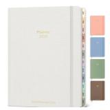 Verveorig 2026 Planner Weekly and Monthly, Jan.2026 - Dec.2026, Linen Hardcover Calendar 2026 Agenda Planner Daily To Do List Notebook with Monthly Tabs, 6\" x 8.3\", Elegant Ivory