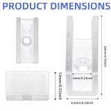 MMEEVT Neon Rope Light Mounting Brackets, 100PCS Neon Lights Install Fixing Clips Accessories for 6x12mm LED Neon Flexible Strip Lighting, Neon Signs DIY(100 Screws, 100 Clips)