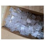 MMEEVT Neon Rope Light Mounting Brackets, 100PCS Neon Lights Install Fixing Clips Accessories for 6x12mm LED Neon Flexible Strip Lighting, Neon Signs DIY(100 Screws, 100 Clips)