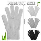 3 Pairs Moisturizing Aloe Gloves for Dry Hands Overnight Aloe Spa Infused Hydrating Cracked Hand Moisturizer Gloves for Women Men Chapped Skin(Vintage Color)