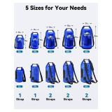HEETA Dry Bag Waterproof for Women Men, Roll Top Lightweight Dry Storage Bag Backpack with Phone Case for Travel Swimming Boating Kayaking Paddle Board Camping Beach Accessories (Navy Blue, 20L)