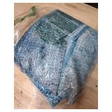 Culudea Turquoise Teal Grey Gray Waffle Textured Cloth Shower Curtain Set, Painting Abstract Modern Art Bathroom Window Waterproof Shower Curtains for Bathroom Decor