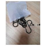 10 Pack S Hooks for Hanging, 3.7 Inch Metal Plant Hooks for Hanging Baskets, with Double Locking & Clasp, S Hooks Outdoor, Heavy Duty S Shaped Hooks with Double Safety Buckle, for Bird Feeders,Lights