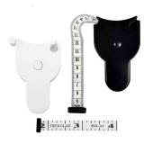 Perfect Body Tape Measure - 60 Inch Automatic Telescopic Tape Measure - Retractable Measuring Tape for Body: Waist, Hip, Bust, Arms, and More (White & Black- 60 inch)