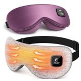 Heated Eye Mask - Cordless Eye Mask for Dry Eyes, Eye Relief, Eye Heating pad Improved Sleep,Travel, Office, Includes Removable and Washable Shells