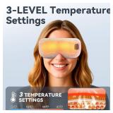 Heated Eye Mask - Cordless Eye Mask for Dry Eyes, Eye Relief, Eye Heating pad Improved Sleep,Travel, Office, Includes Removable and Washable Shells