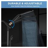 MakeFit Dual Filtered Rain Shower Head Combo, High Pressure Handheld Shower Head with Adjustable Bar - Rainfall Shower Head And Showerhead with Filter for Hard Water - Removes Chlorine