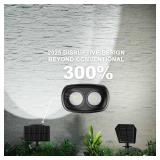 MOFOYEAH Solar Spot Lights Outdoor Waterproof IP68, RGB Colors Changing Solar Lights with 4 Lighting Modes, Solar Powered Lights Outdoor for Garden Yard Outside Landscape (4Pack)