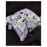 Floral Cotton Decorative Pillow 2 Pack 21x21