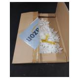 A36 Packs Christmas Ornaments, White Snowflake and Colorful Xmas Tree Decorations, Winter Wonderland Holiday Decor for Home, Adornos de Navidad.