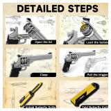 Sosuy Building Block Gun Butterfly Knife Sets, M500 Shootable Handgun Model Army Toys for Adult Teen Boys, Birthday Gifts for Men Kids Age 8+, Realistic Bricks Collection for Military Fan 522pcs