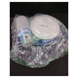 141Pcs Soccer Birthday Party Decorations Disposable Football Birthday Plates and Napkins, Tablecloth, Cutlery, Cups Sets Supplies Baby Shower Supplies Soccer Party Decorations