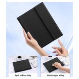 Harvopu Compatible for iPad 11th 10th Generation Case with Keyboard, Folio Cover with Pencil Holder, Multi-Touch Trackpad, 7 Color Backlit, Detachable Keyboard for iPad (A16) 11th/10th Gen (Black)