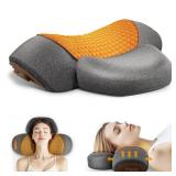 CARINIFY 3-in-1 Rechargeable Neck Massager Pillow - Pillow Massage Neck Hump for Shoulder Pain, Deep Tissue Pain Relief, with Heating and Traction Function, Hump Corrector for Women