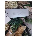 Rachel Zoe Gold Pearl Decorative Holiday Wreath