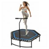 Serenelife Pro Aerobics Portable Sports & Fitness Trampoline  Black