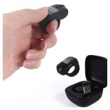 Mini Bluetooth Wireless Mouse Dual Mode Finger & Ring Touchpad Design, Rechargeable with Charging Case for PC, Laptops, Tablets & Smartphones â Ideal for Remote Control, Page Turning,Travel (Blac