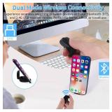 Mini Bluetooth Wireless Mouse Dual Mode Finger & Ring Touchpad Design, Rechargeable with Charging Case for PC, Laptops, Tablets & Smartphones â Ideal for Remote Control, Page Turning,Travel (Blac