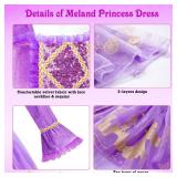 Meland Princess Dress Up for Girls 3-8, Dress Up Clothes for Girls Halloween Costumes Birthday Gift for Toddler Girls
