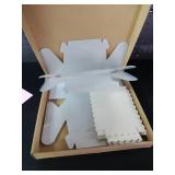 Handepo 25 Pcs Clear Gable Boxes Clear Favor Bakery Gift Boxes Treats with Cardboard and Handles for Cookie Pastry Cupcake Dessert Wedding Party, 6.3 x 3.6 x 3.6
