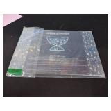 Rite Lite Hanukkah Tempered Glass Drip Tray Tree of Life Design for Menorah - Chanukah Tray Centerpiece Jewish Holiday Party Favor Decorations Gifts Judaica Decor Festival of Lights