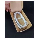 Amazon Basics USB-C to USB-C Fast Charger Cable, 480Mbps Speed, USB-IF Certified, for Fast Charging Apple iPhone 16/15, iPad, MacBook, Samsung Galaxy, Tablets, Laptops, 6 Foot, White