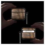 Carveit Wooden Case for AirPods Pro 3 Case (2025), Wood Artisan Engraved & TPU Shockproof Cover, Titanium Quick Released Clasp, Wireless Chargers Compatible (The Yin Yang Tree) Walnut