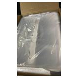 CraftGenes Craft Storage Box with Removable Tray, 20 QT Clear Plastic Organizer with Lids, White Playdoh Storage Containers for Crafts Supplies, Tools, Puzzles